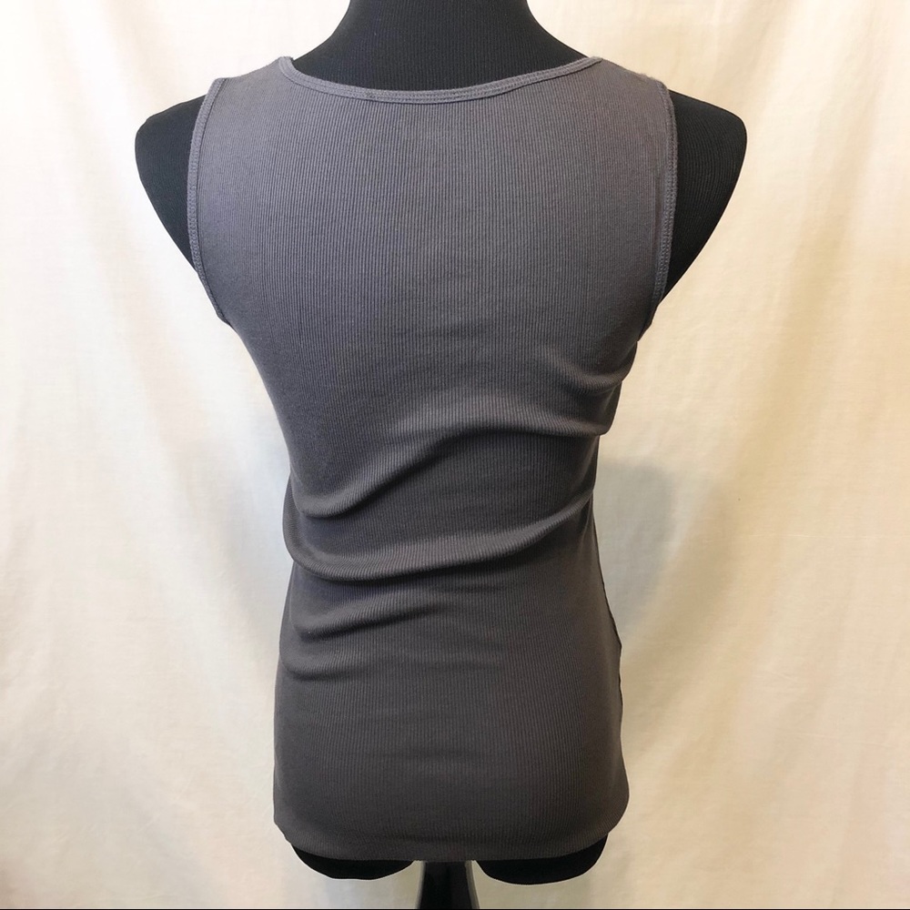 Express Sexy Basic Ribbed Rhinestone Tank Top - M - Picture 4 of 13